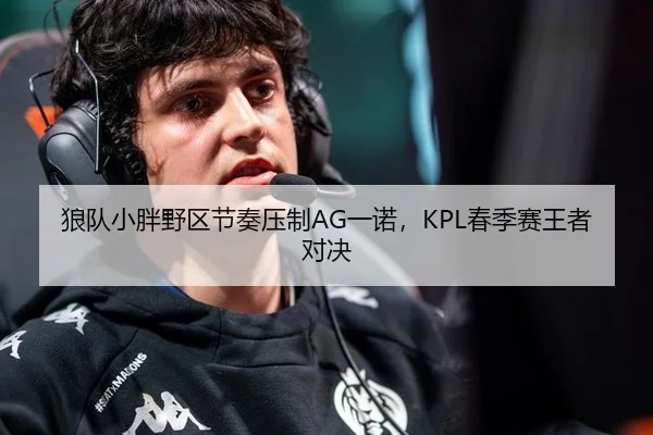 狼队小胖野区节奏压制AG一诺，KPL春季赛王者对决